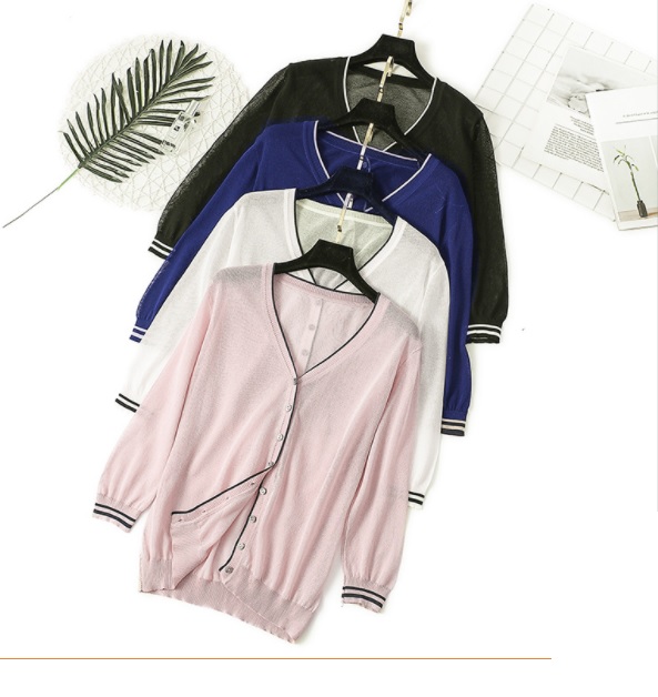Áo cardigan thu đông thêu ong