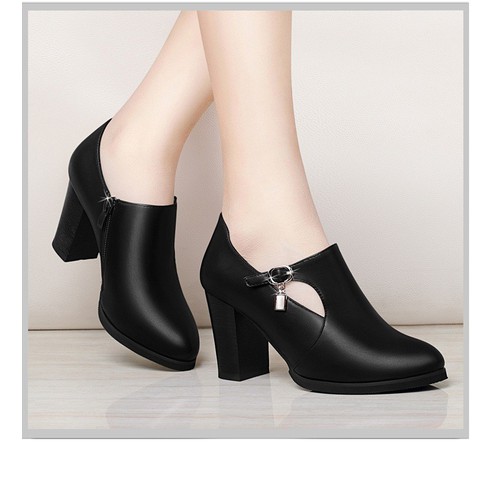 Giày boots bán nguyệt da mềm