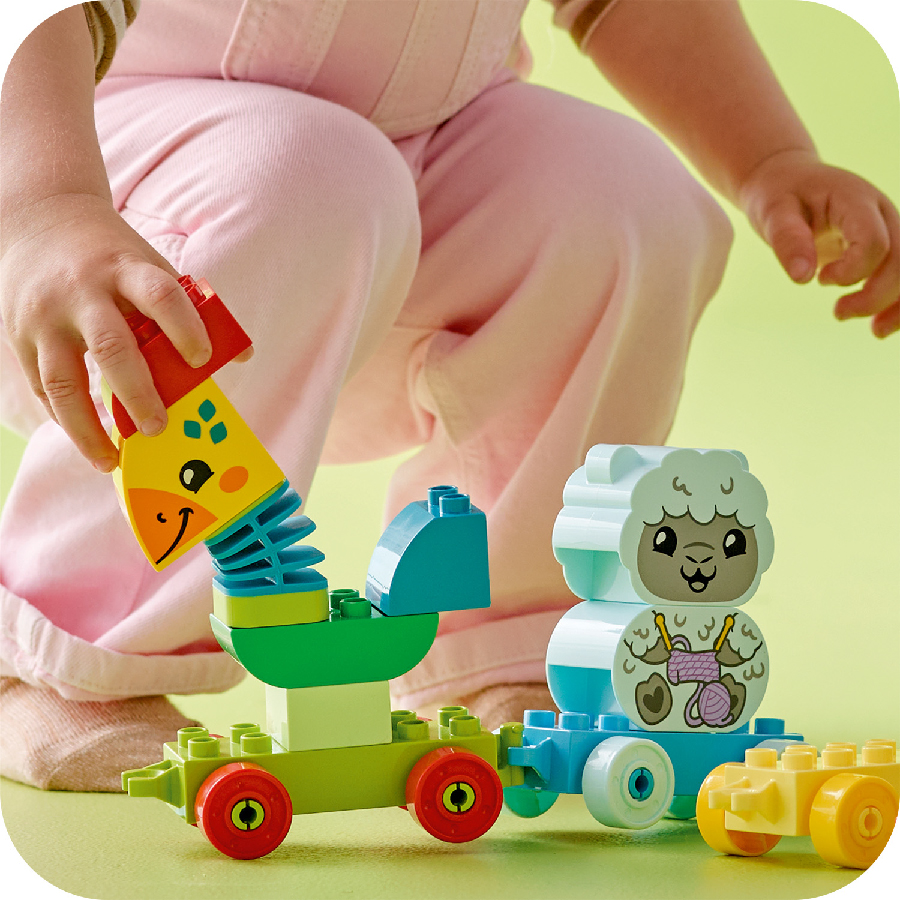 Đồ Chơi Lắp Ráp Tàu Lửa Động Vật LEGO DUPLO 10412 (19 chi tiết)