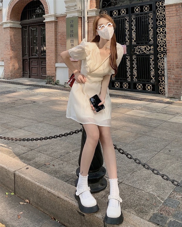 Váy Tơ Bèo Tiểu Thư 2 Lớp