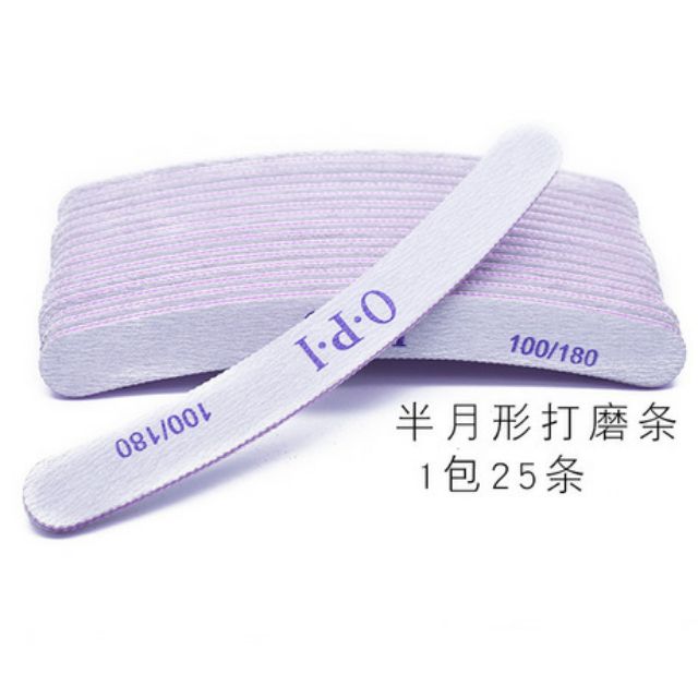 Dũa mỏng hiệu Opi, dũa móng tay, dũa móng gel, móng bột 180/240