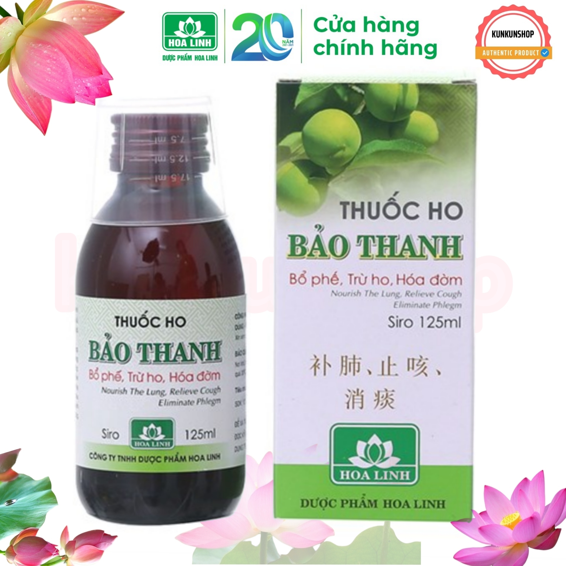 siro ho Bảo thanh 90ml và siro trẻ em 100ml KUNKUNSHOP