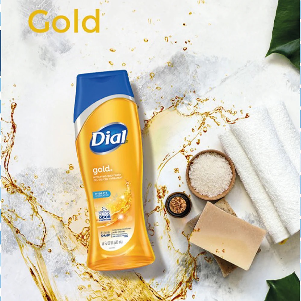 Sữa tắm cấp ẩm và diệt khuẩn Dial Gold 473ml