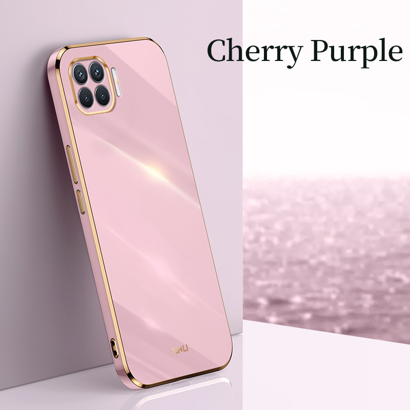 YBD Plating phone Case For OPPO A93 Reno 4F Casing Precise Camera Protection cases Luxury Straight Edge Cover