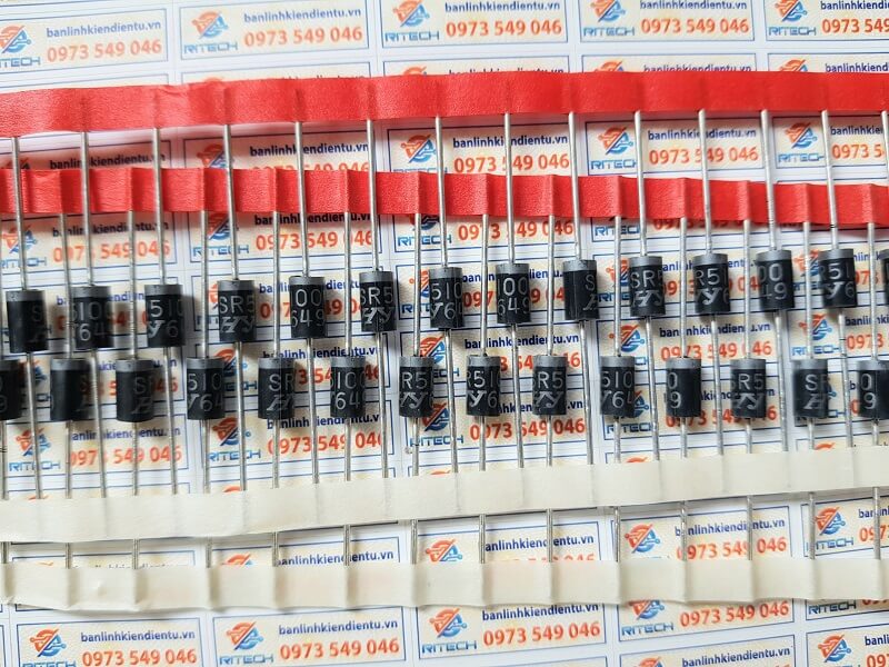 Sr5100 diode schottky do-201ad 5a 100v