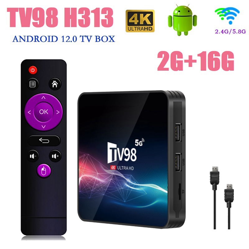 Tv Box Android 12.1 8gb Ram 256gb Wifi 4k Control Remoto D9q