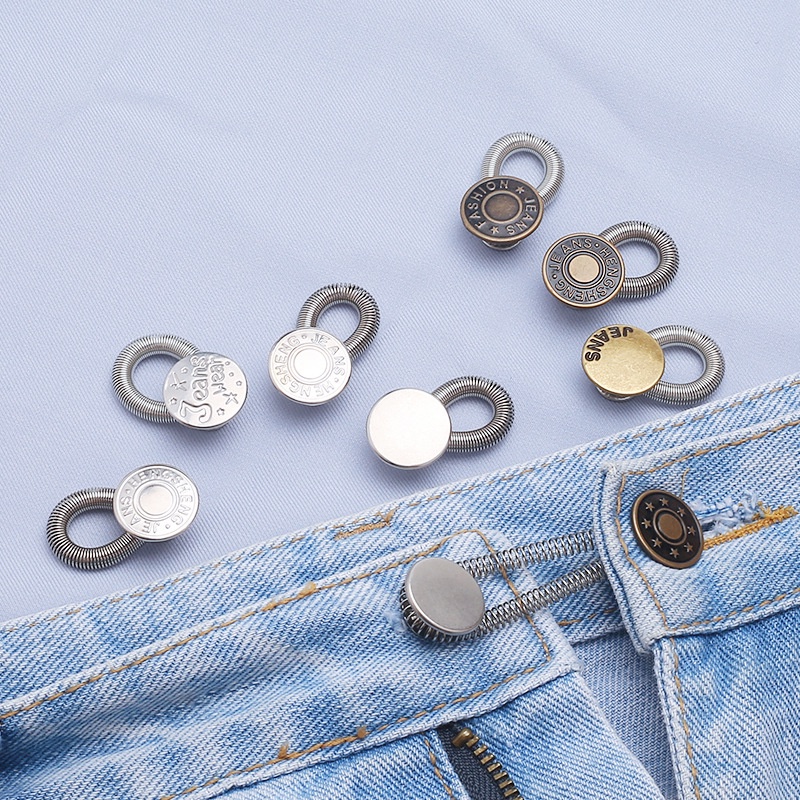 10 cái nút kim loại ma thuật mở rộng cho quần jeans