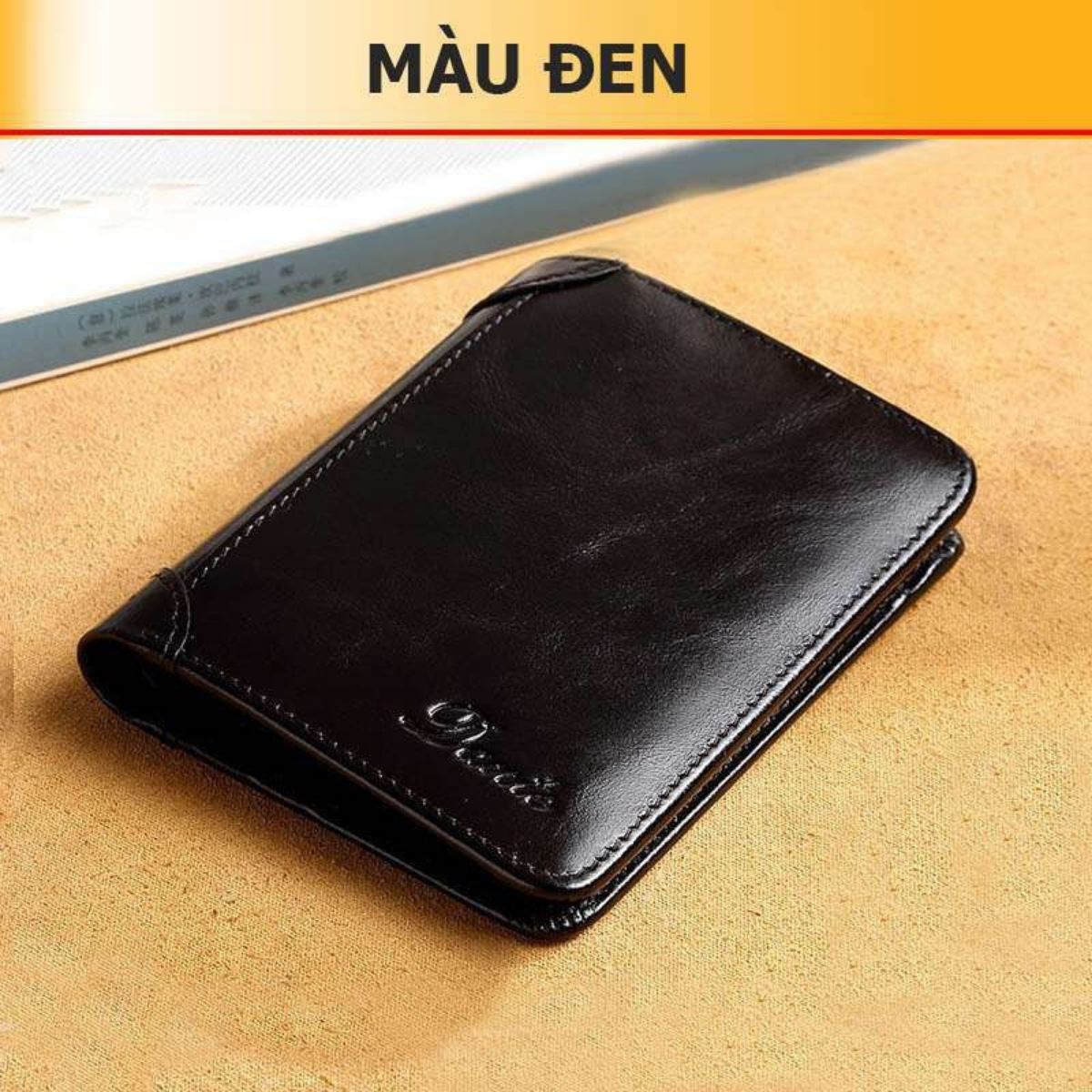 bóp nam da bò DANTE, ví nam da cao cấp thời trang