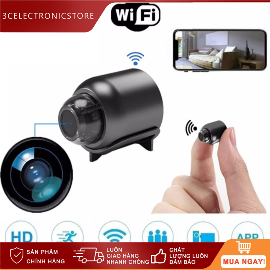 [FREESHIP🎁]Camera Siêu MINI- Mic Thu Âm- Camera Wifi Gia Đình