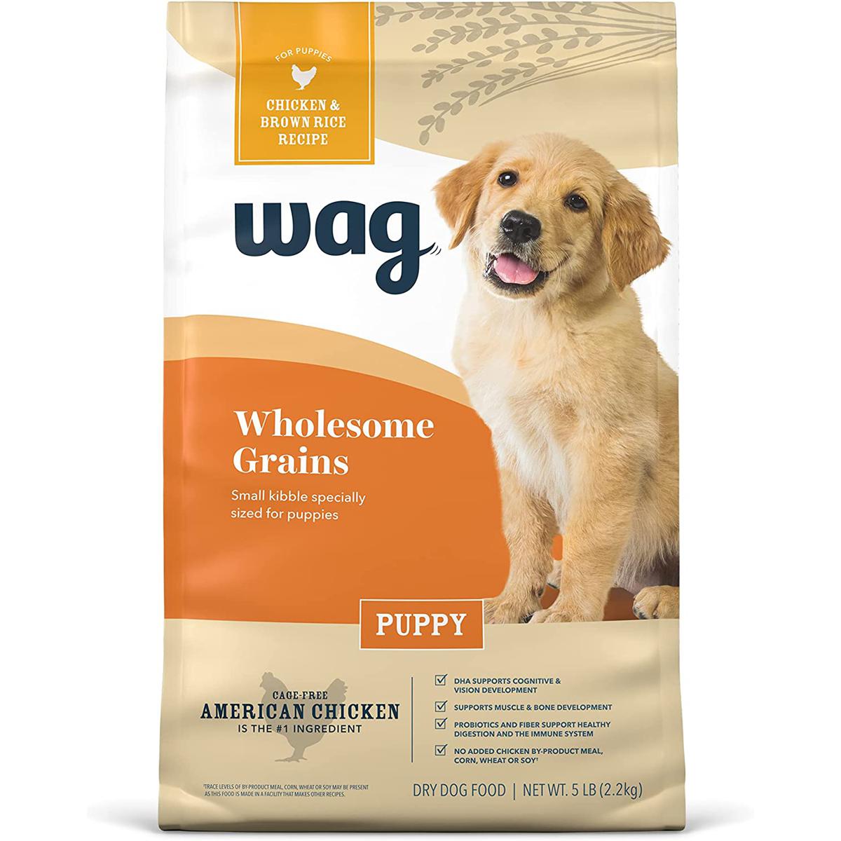 Wag Dry Dog Puppy Food, Chicken and Brown Rice, 1kg | Daraz.pk