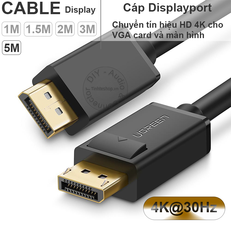 Displayport cable 1.2 4k60hz ugreen 1m to 5m