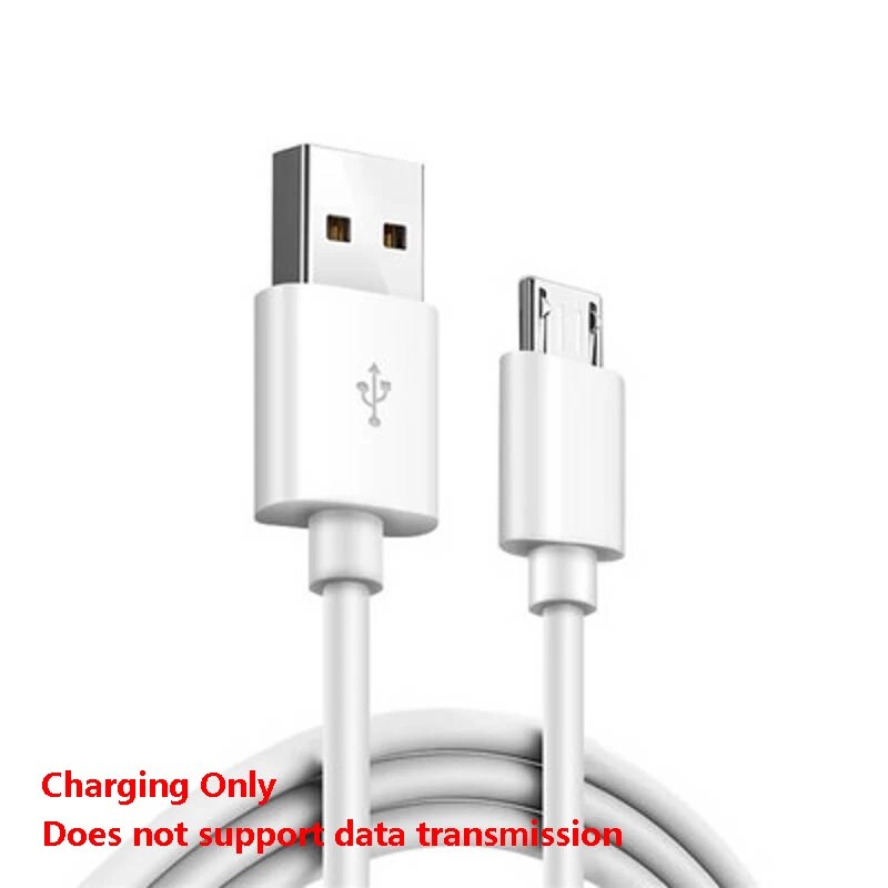 3/5 Meteres Long Micro USB Charging Charger Flexible White Cable Cord Wire for Samsung Huawei Xiaomi Android Smart Mobile Phone. 