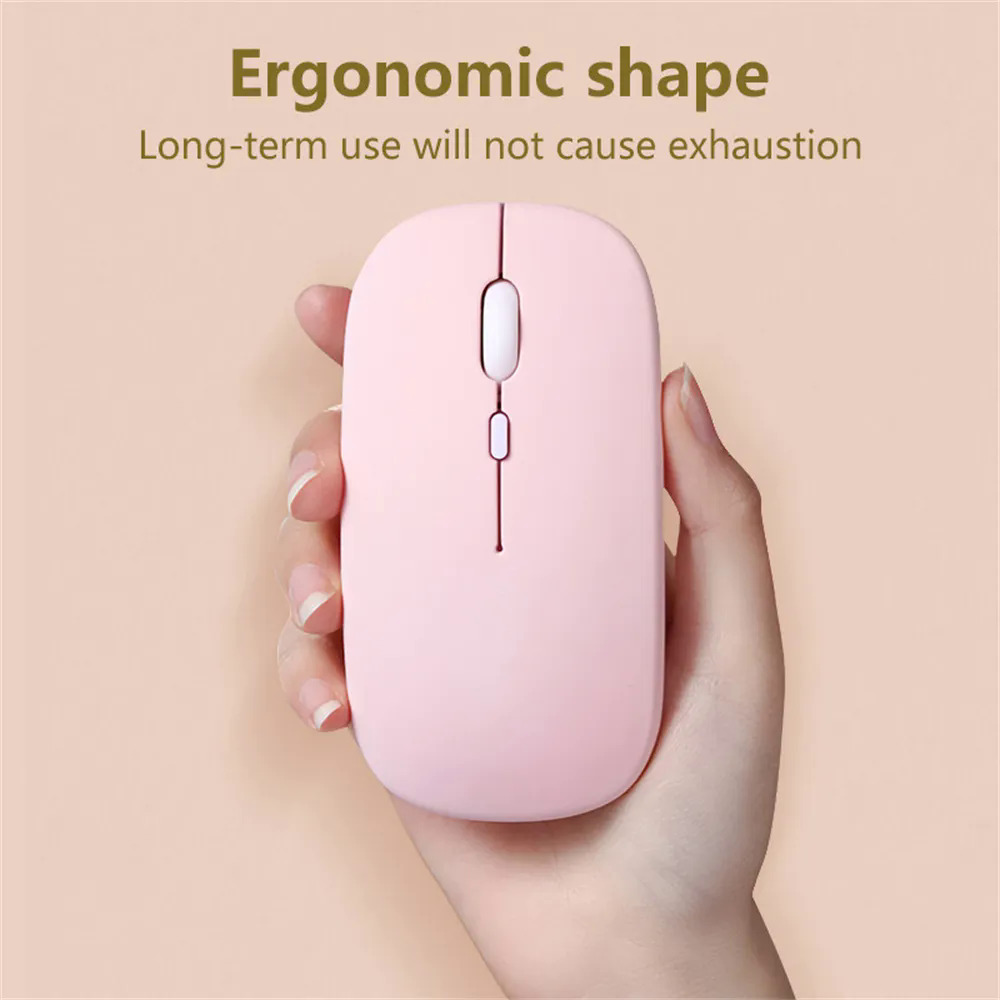 Rechargeable Wireless Bluetooth mouse portable silent ergonomic mice for computer laptop tablet phone office Gaming Mouse