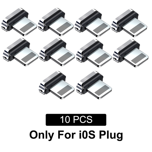 10Pcs Magnetic Tips for Fonken Magnetic Cable Type C Micro USB Magnet Replacement Part Mobile Phone Dust Plug Adapter for iphone