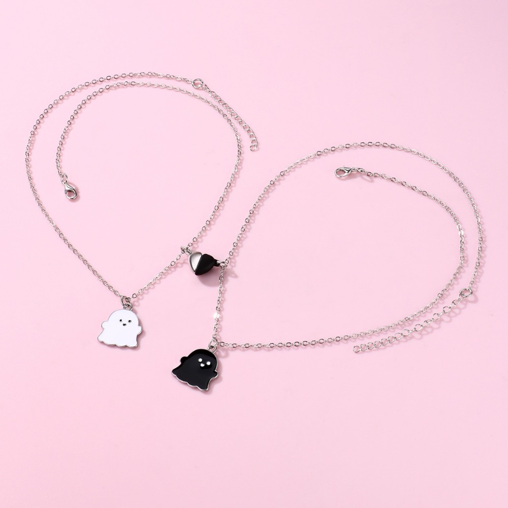 Lovecryst%202Pcs/set%20Cute%20Black%20and%20White%20Ghost%20Magnet%20Best%20Friend%20Necklace%20for%20Girls%20BFF%20Friendship%20Jewelry%20Gift%20-%20Image%203