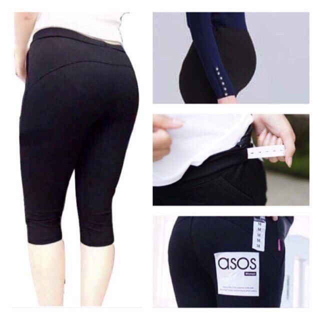Quần bầu legging lửng nâng mông hàng đẹp (có đáp bụng và chun chỉnh)