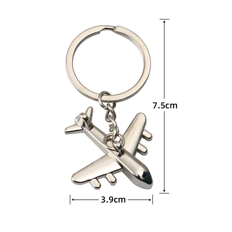 Creative Retro  Airplane Metal Keychain Pendant Keyring Key Chain Jewelry Eshylala. 