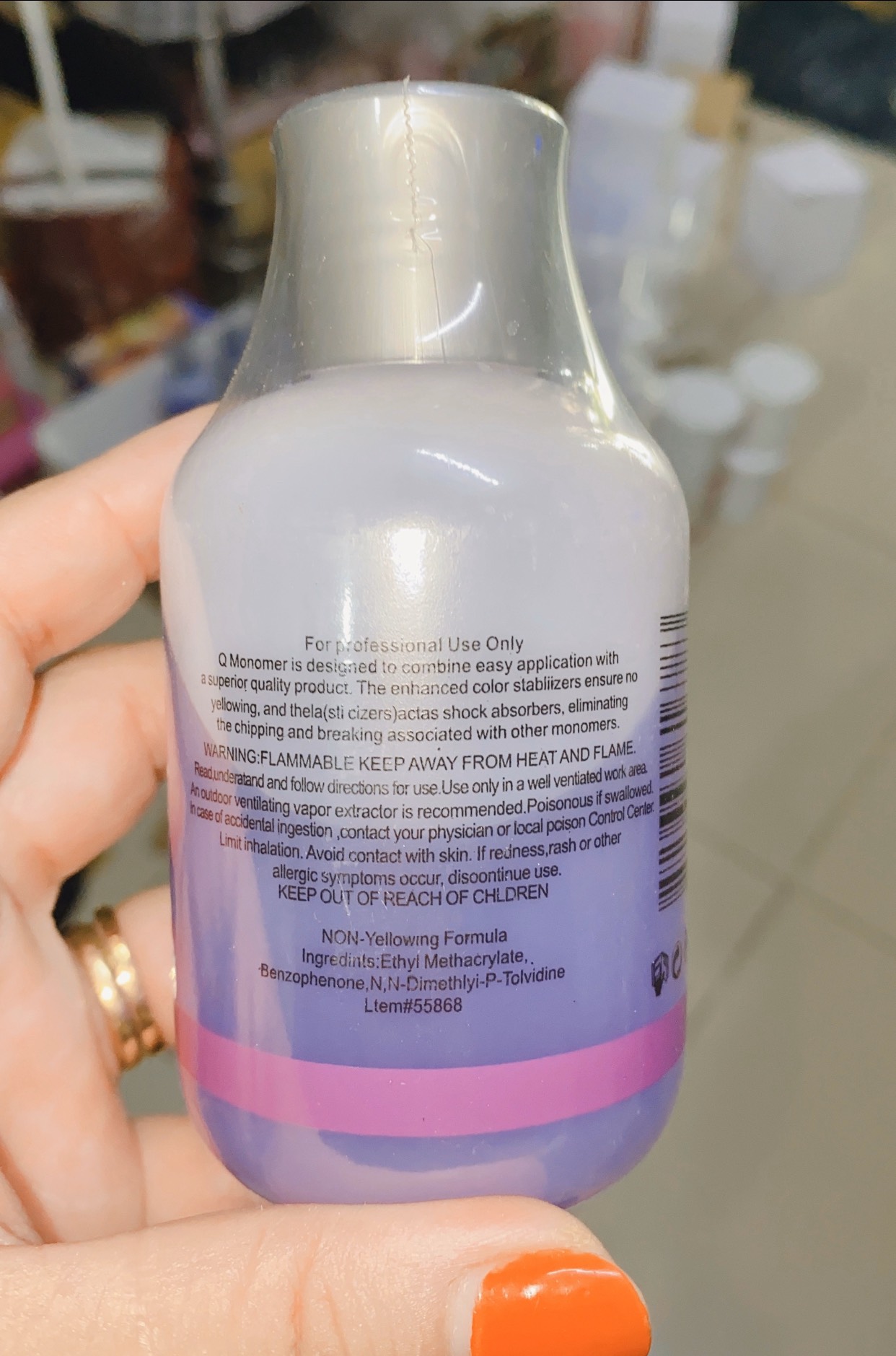 Lưu Huỳnh Tím Đắp Bột Móng EZFLOW 150ml (học viên )
