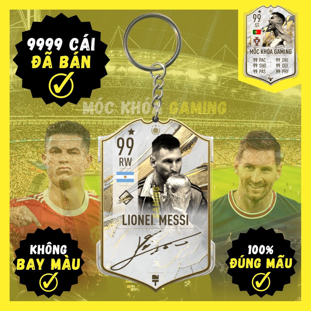Móc khóa messi signature icon