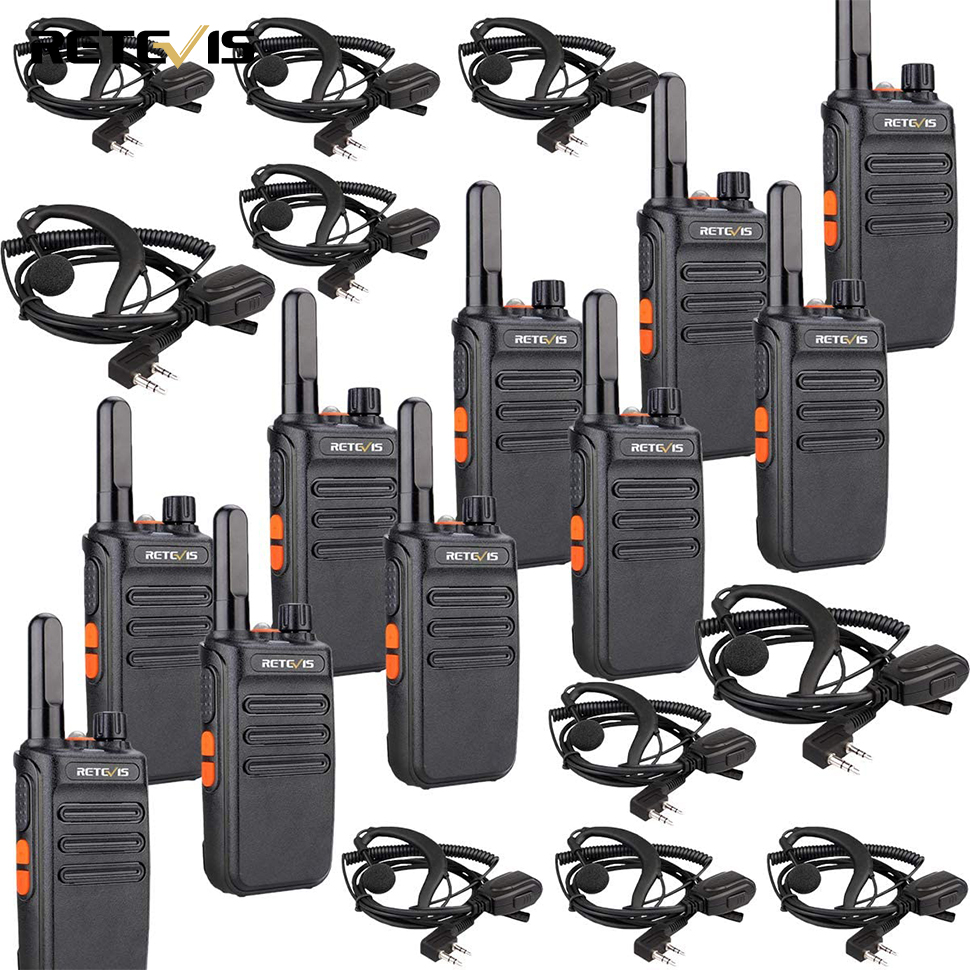 Retevis RB635 Two Way Radio with Earpiece, Two Way Radio VOX, PMR Radio