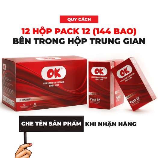 Bao Cao Su OK Original (Hộp 12 Cái)