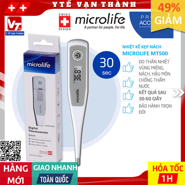 ✅ Nhiệt Kế Điện Tử Dạng Bút Microlife MT500 (MT 500) | BẢO HÀNH TRỌN ĐỜI -VT0716 - Y Tế Vạn Thành