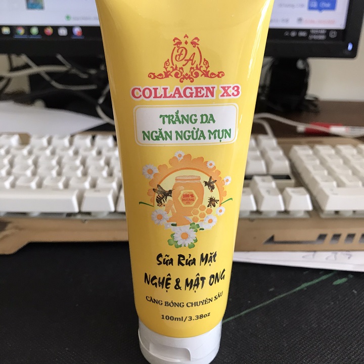 [HCM] Sữa rửa mặt nghệ và mật ong collagen x3