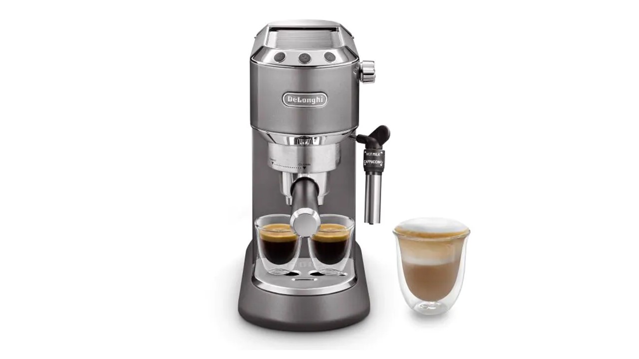 DeLonghi Dedica Metallics Pump Coffee Machine EC785 Lazada Singapore