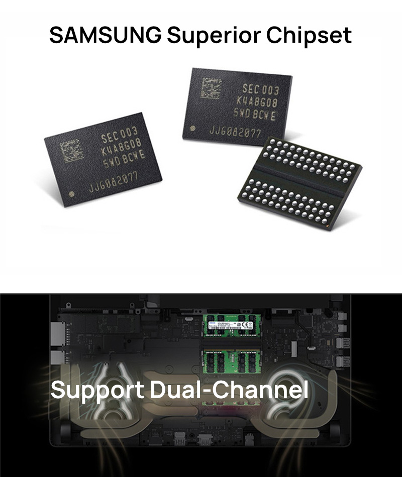 【Free-delivery】 Memory DDR3L 1.35V / DDR3 1.5V 1333 1600 MT/s MHz 4GB 8GB RAM 204pin SO-DIMM Memory for Notebook.