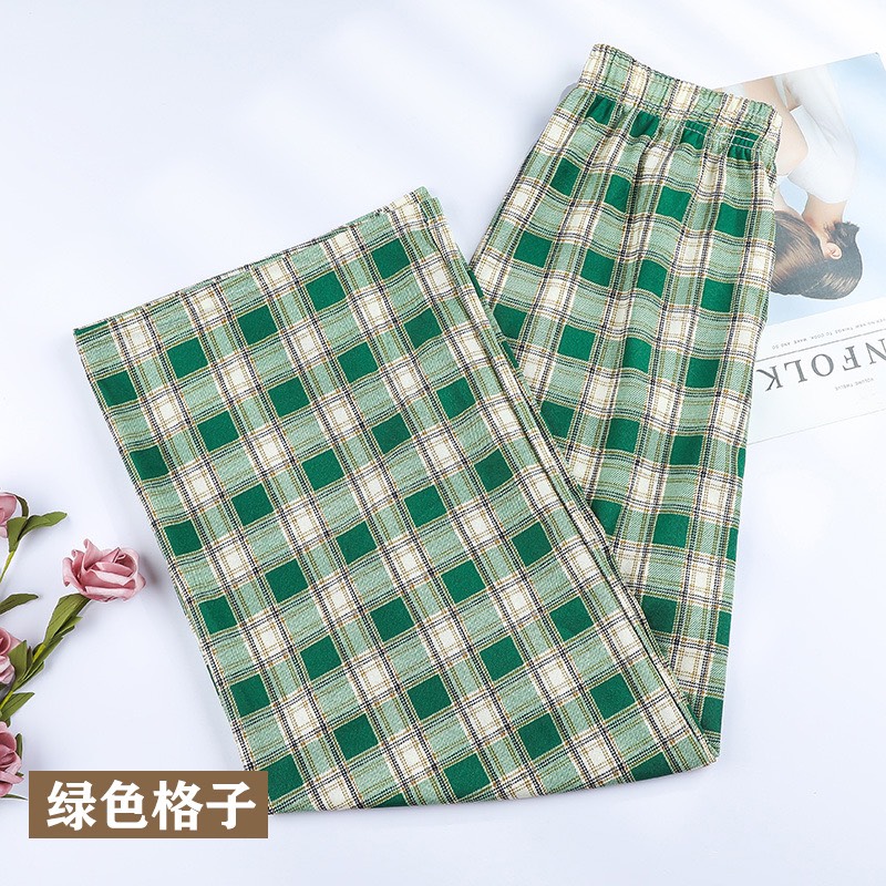 Quần Kẻ Sọc Caro Dáng Suông Phong Cách Hàn Quốc _ Quần Kẻ Caro Baggy Nam Nữ Ống Rộng Unisex