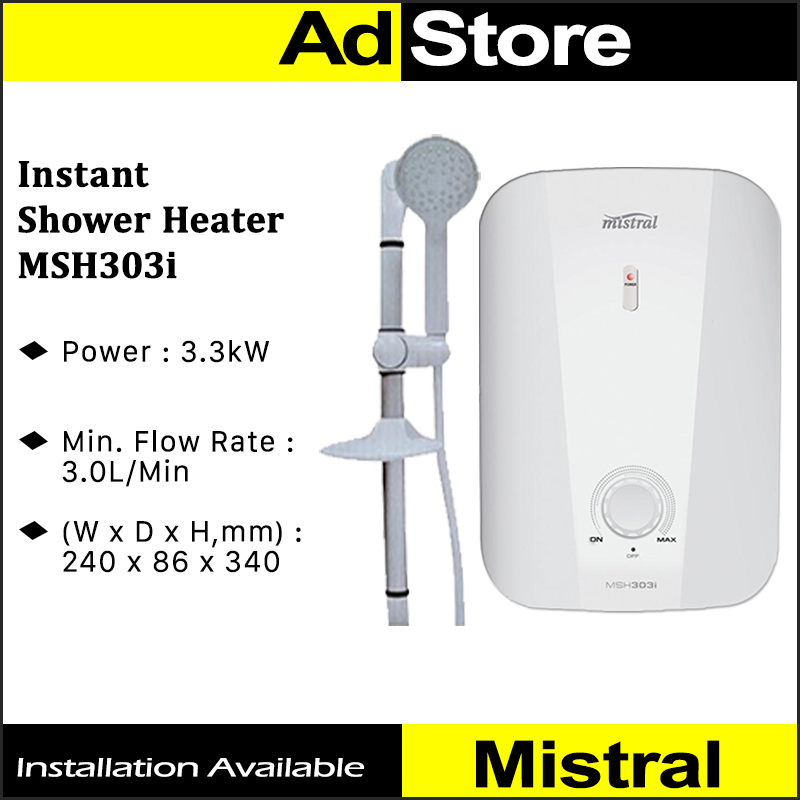 Mistral Instant Water Heater MSH303I | Lazada Singapore