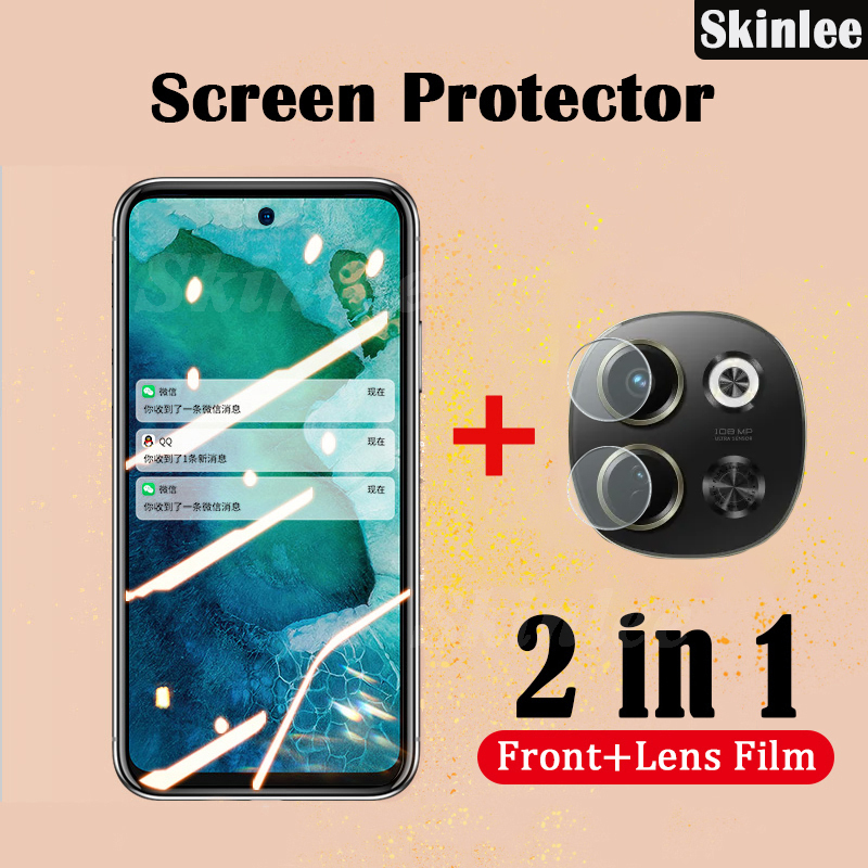 2 In 1 for Tecno Pova 6 Neo 5G Screen Protector Tempered Glass Film + For Tecno Spark 30 5G Lens Protector Glass Film