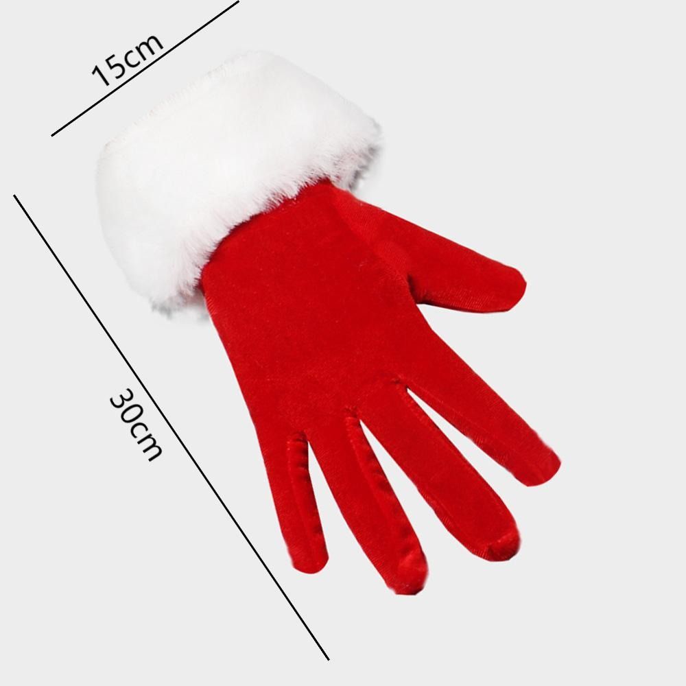 Fashion%20White%20Fur%20Santa%20Claus%20Gloves%20Short%20Furry%20Wool%20Gloves%20Thicken%20Windproof%20Costume%20Accessories%20Mittens%20Festive%20-%20Image%202
