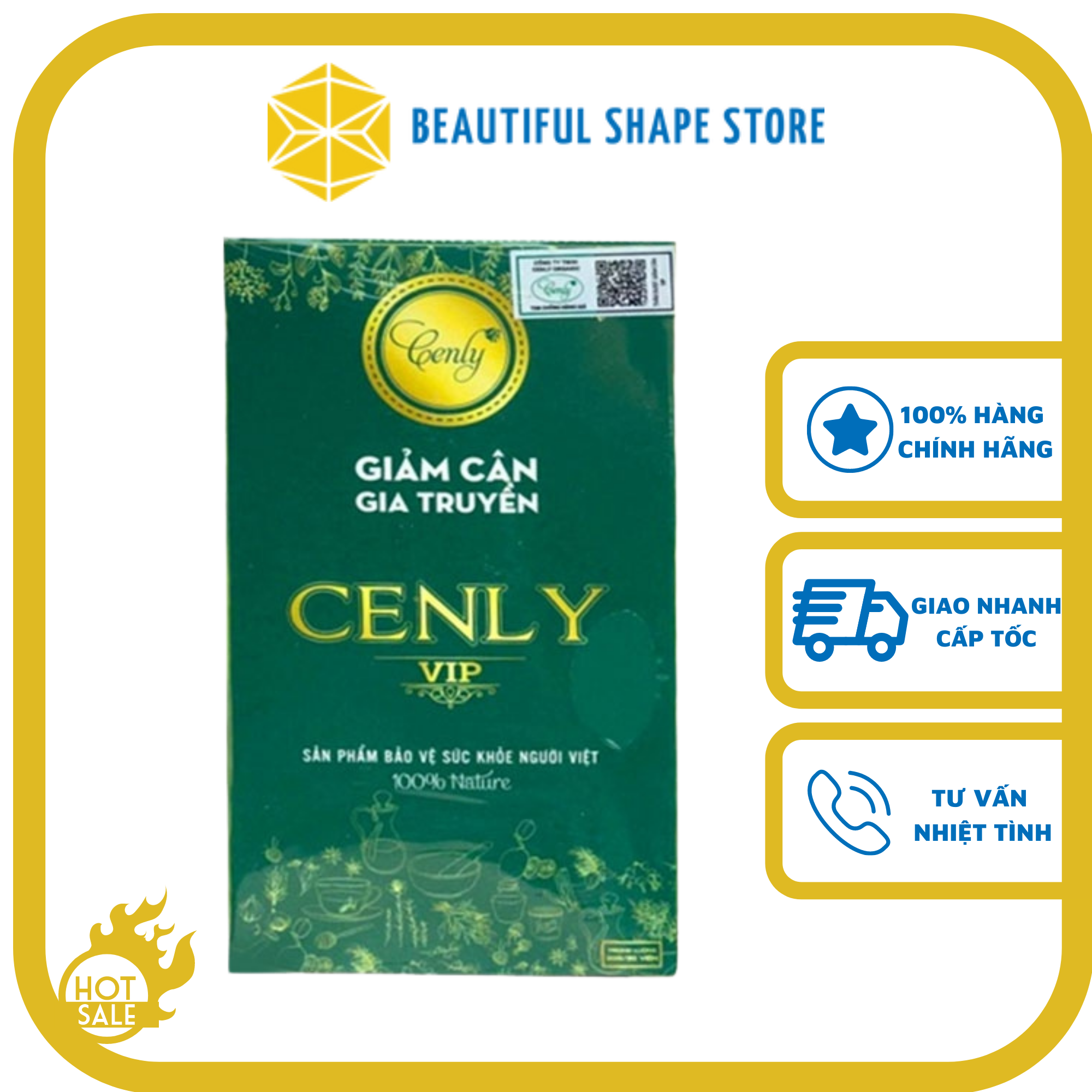 Giảm Cân Cấp tốc CENIY VIP [ Giảm cân 1 liệu trình 3-5kg ]