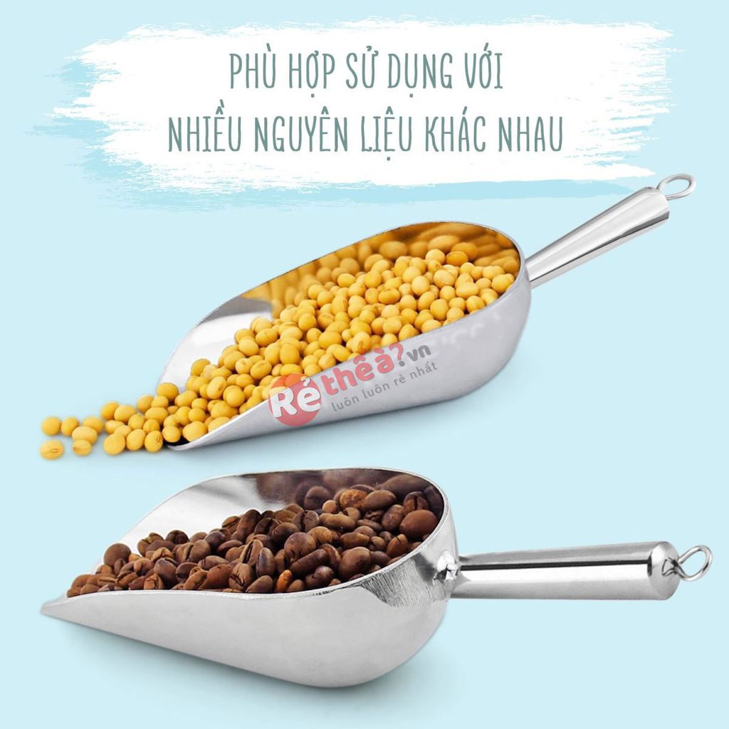 Muỗng xúc đá inox cao cấp