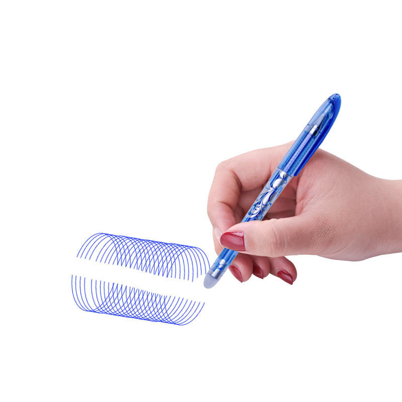 20 Sets / Set Of Rewritable Gel Pen Erasable Refill 0.38mm Needle Refill Blue Black Ink Blue Red Ink School Writing Stationery. 