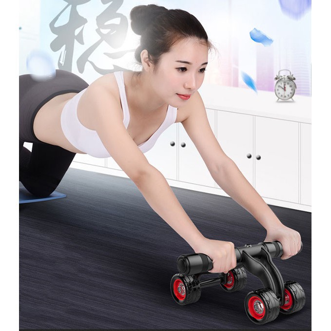 (BH12T) CON LĂN TẬP BỤNG 4 BÁNH ( AB ROLLER AND PUSH UP BAR)