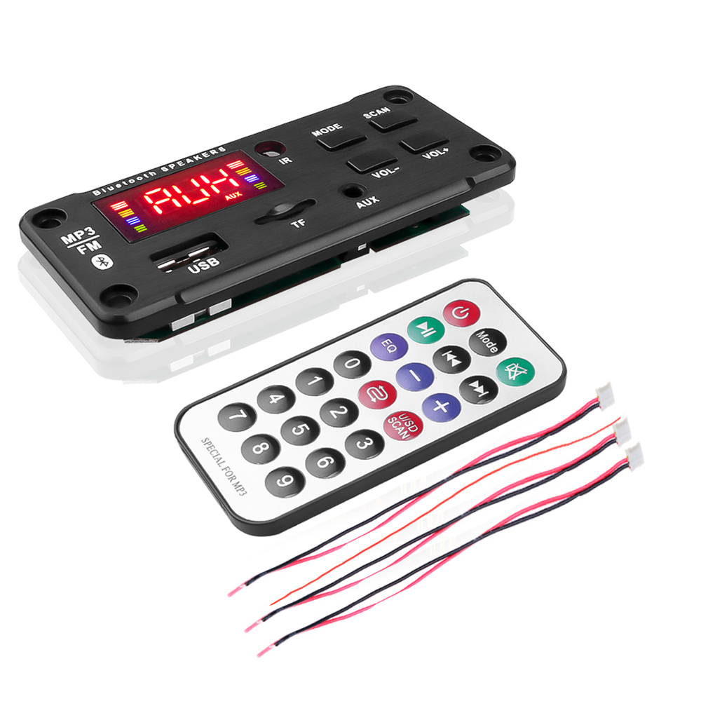 HLINKEY Bộ Khuếch Đại 50W Tích Hợp Bảng Giải Mã Âm Thanh Bluetooth 5.0 Màu LCD Mô-đun Giải Mã Phát AUX MP3 USB TF Radio Micrô Rảnh Tay Ghi Âm Cuộc Gọi Điều Khiển Từ Xa