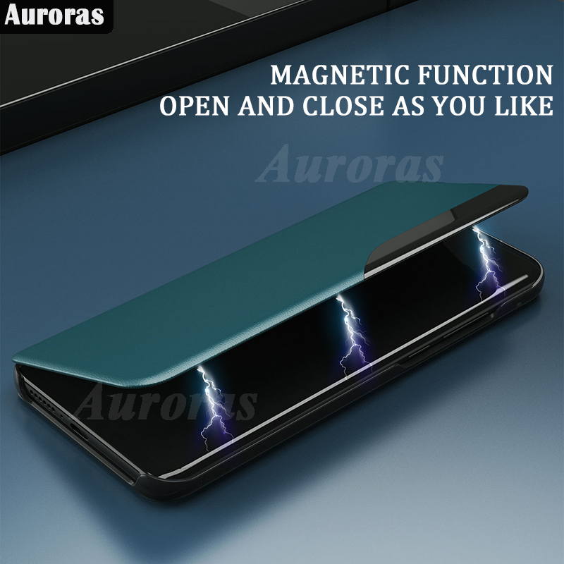 For Xiaomi Poco C75 Smart Window View Protection Flip Phone Case Housing for Xiaomi Poco C75 Leather Back Cover.