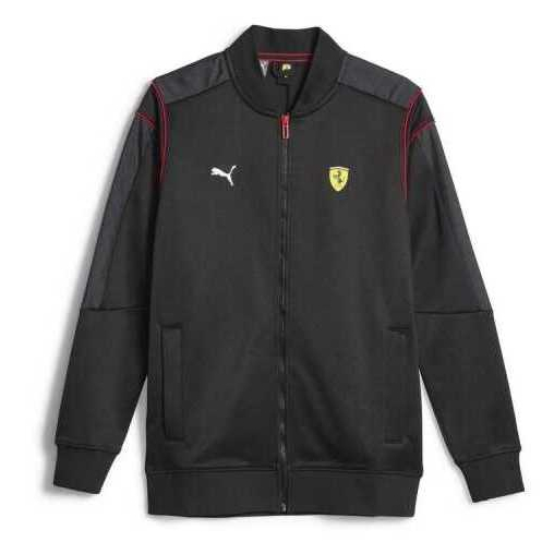 PUMA Jaket Pria Ferrari Race Mt7 Track Jacket Black 620936 01