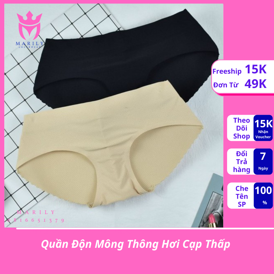 Quần Độn Mông Thông Hơi Cạp Thấp