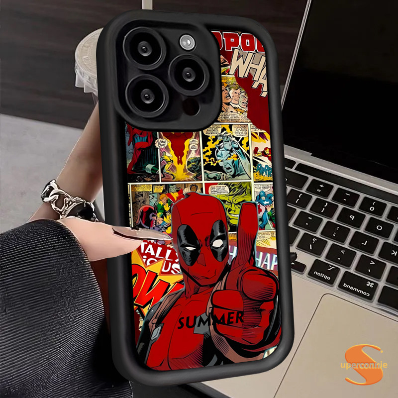 Casing Deadpool Wolverine Shockproof Keren Kompatibel Untuk IPhone