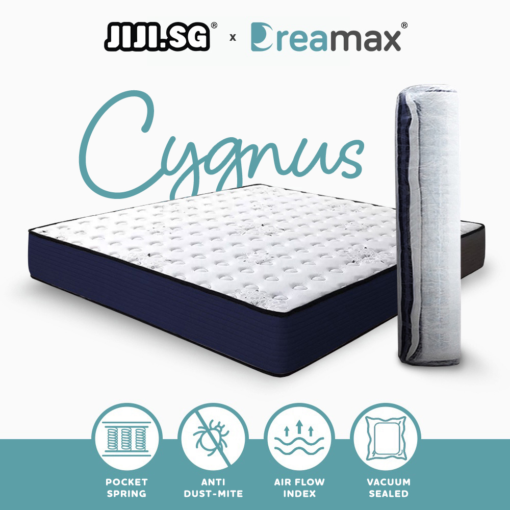 JIJI.SG x DREAMAX) Cygnus Spring Mattress - 8