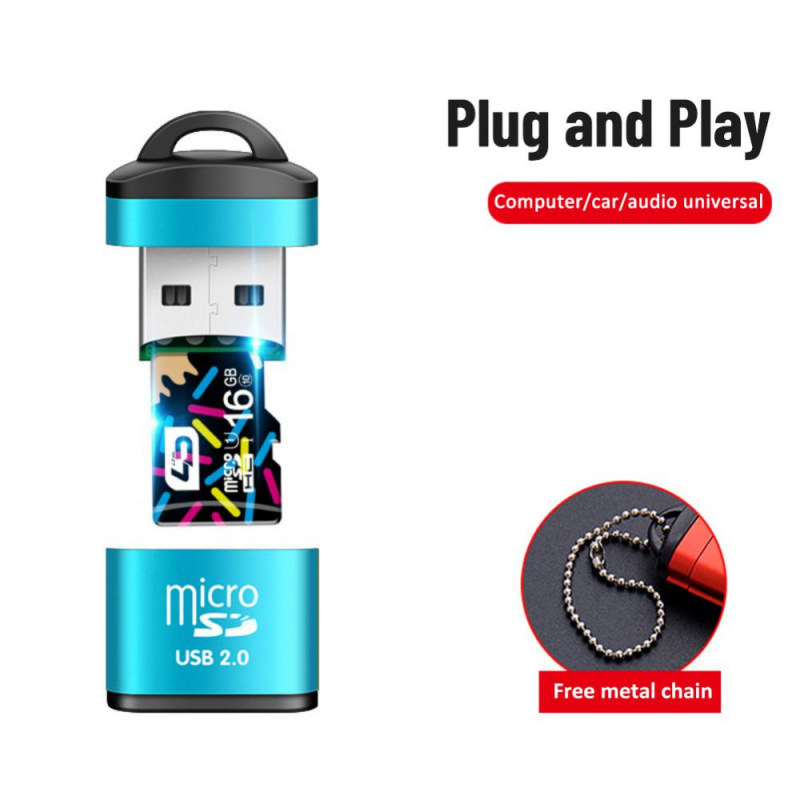 Đầu đọc thẻ mini Micro SD/Thẻ TF/Thẻ nhớ điện thoại di động đầu đọc thẻ di động Bộ chuyển đổi OTG phụ kiện máy tính xách tay Bộ chuyển đổi USB