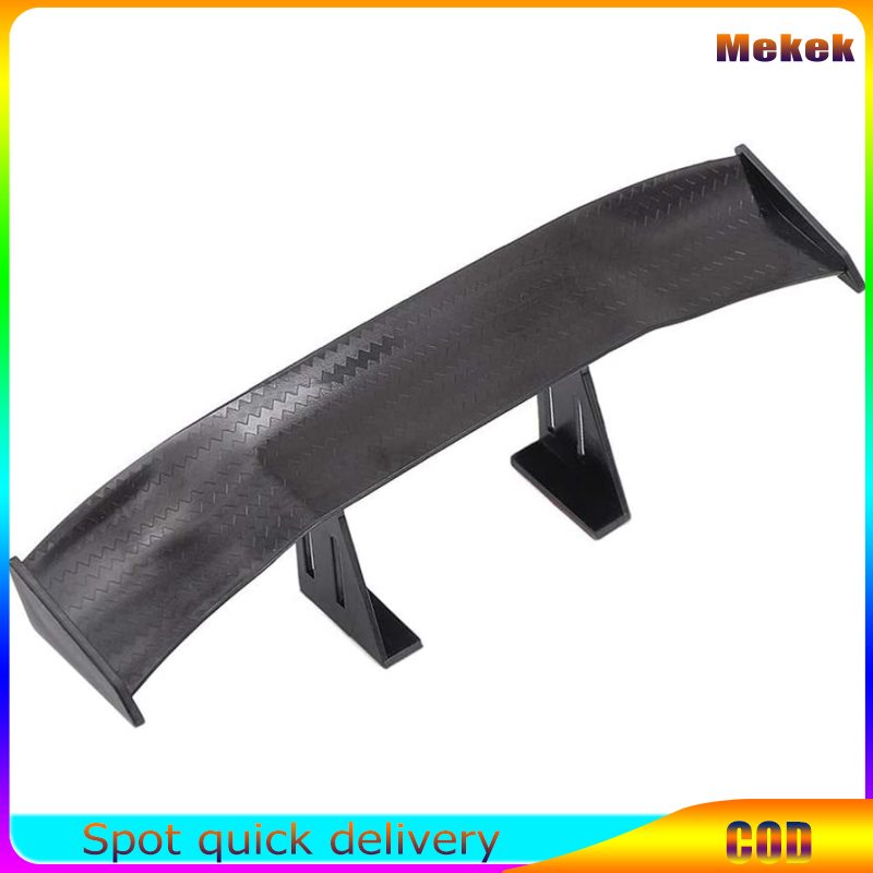 Mekek Car Tiny Tail Wing Black ABS Mini Rear Wing Spoiler Universal Car Refitting Tool