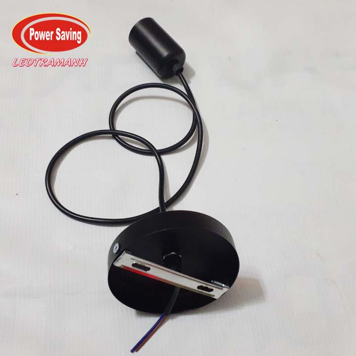 Dây đèn thả đuôi xoắn E27 1met MS-01 màu đen