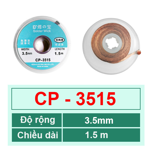 Dây đồng hút thiếc, hút chì hàn dài 1.5m