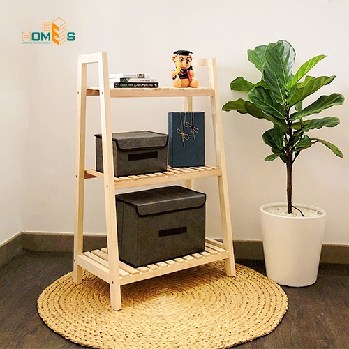 Kệ sách Behomes 3 tầng mặt nan