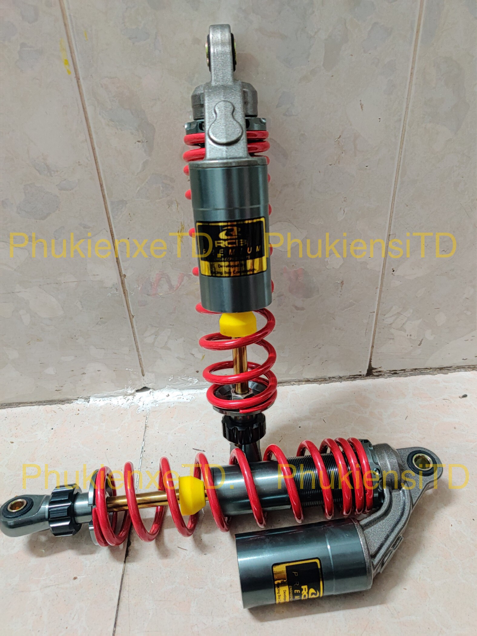 Phuộc RCB NITRON bình dầu lắp Dr Wave Elegant Axelo Future Charly Cub Sirius Jupiter Taurus Caphe Suviva Magic...