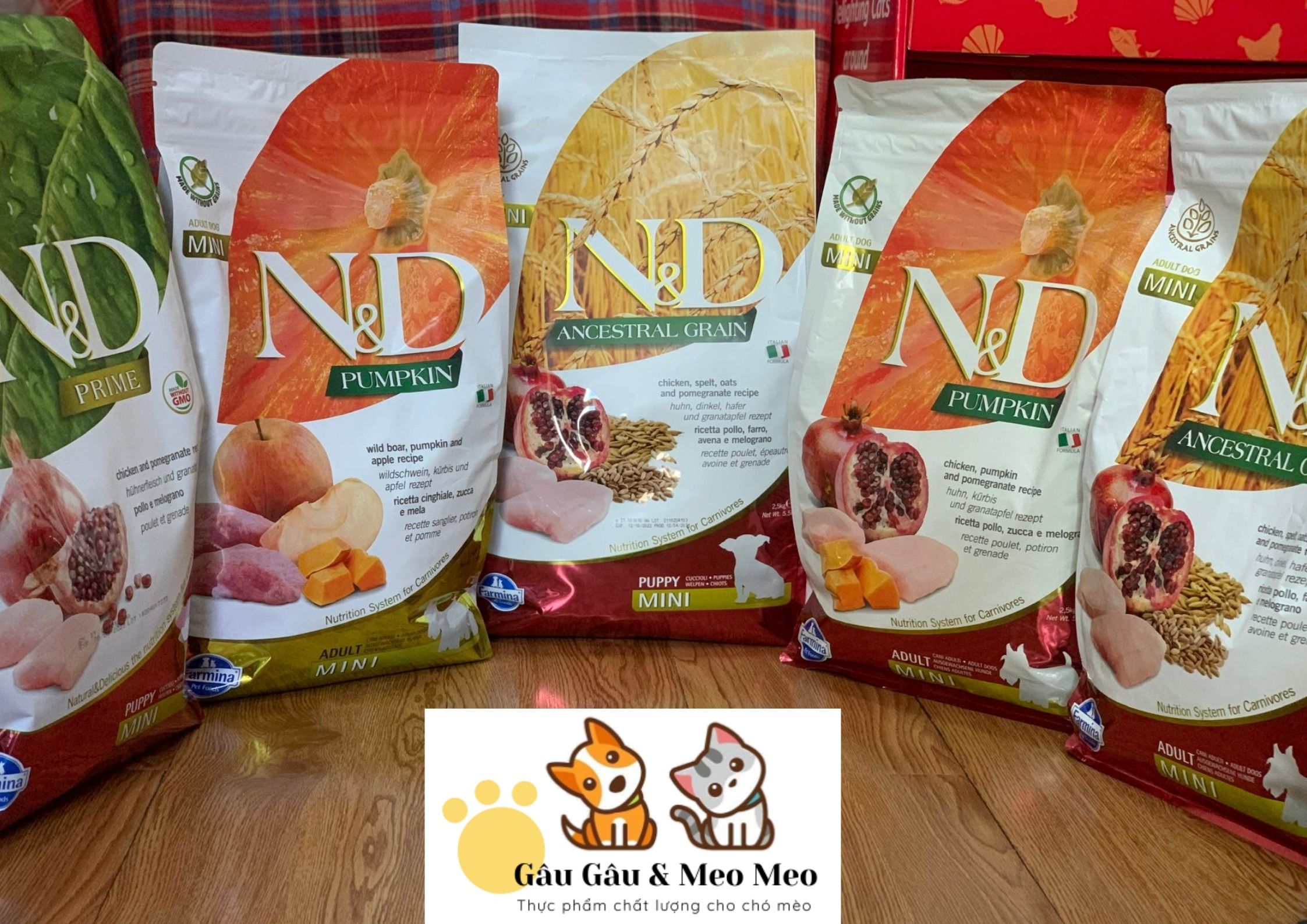 Thức ăn chó N&D [BAO NGUYÊN SEAL 2kg và 2.5kg] [Grain free] nhập khẩu chính hãng